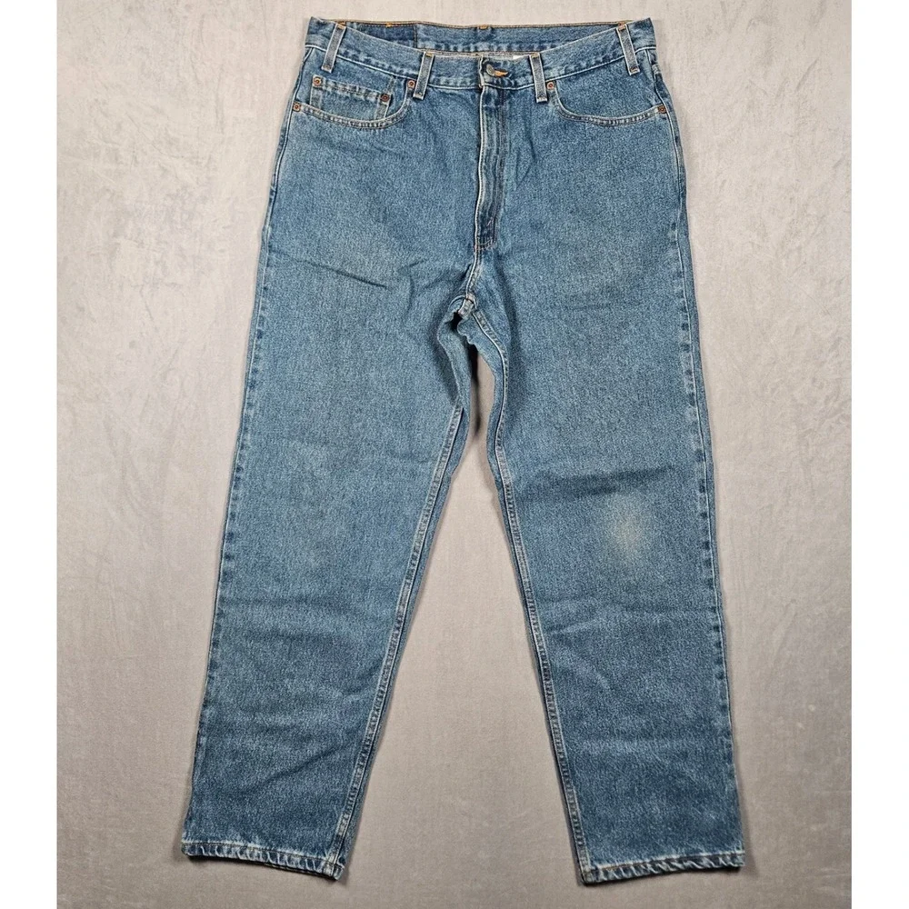 Vintage Levi's 550 Jeans Mens 36x30 Relaxed Fit Blue Medium Wash Denim Y2K 2002